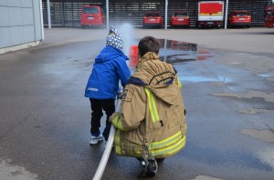 Besök på brandstationen